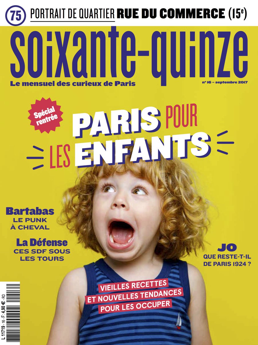 Great news ! ☀️ Le numéro 16 de Soixante-Quinze est dispo en PDF bit.ly/2wJrt1g #presse #paris