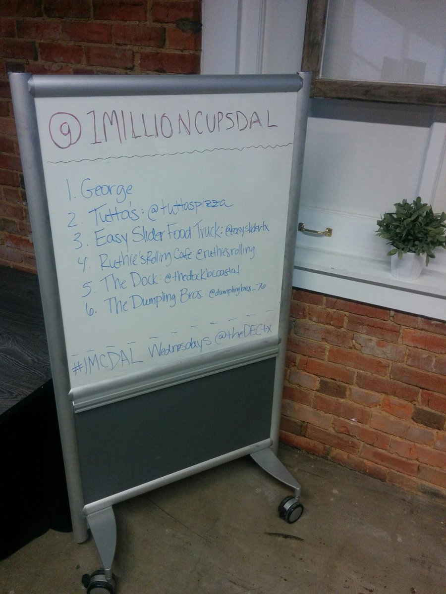 1MillionCupsDAL's tweet photo. Here are the Twitter handles for today's speakers. #MCDAL https://t.co/JUWUBvoC9O