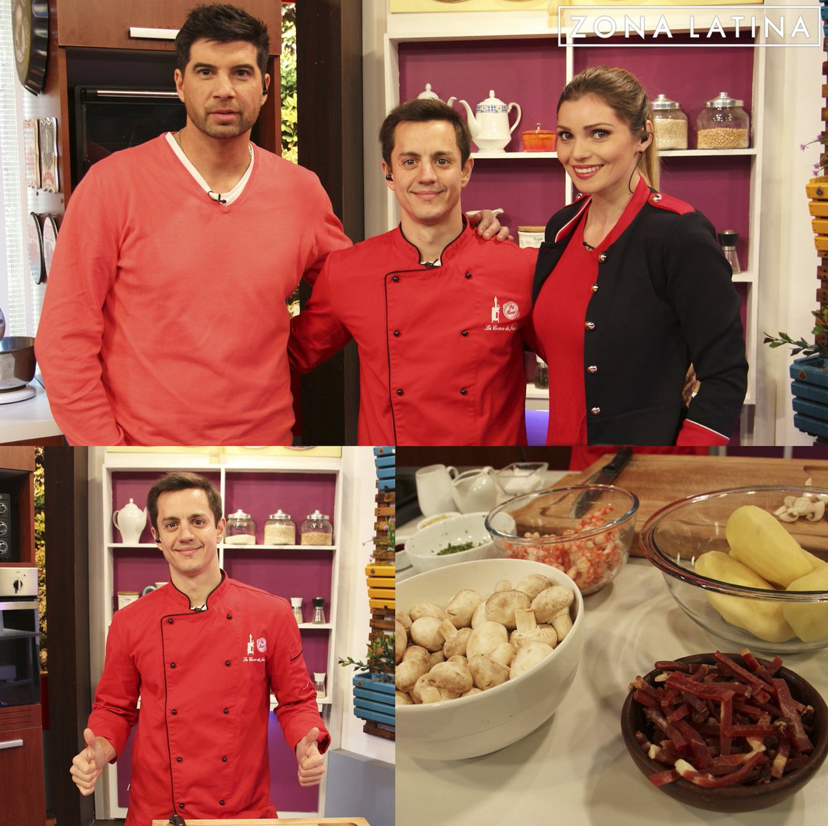 😁Estamos en #Sabores preparando una rica receta de mar y tierra junto a interesantes invitados 🍽️😍 En vivo por #ZonaLatina ⭐ https://t.co/gOjkgAF8PN