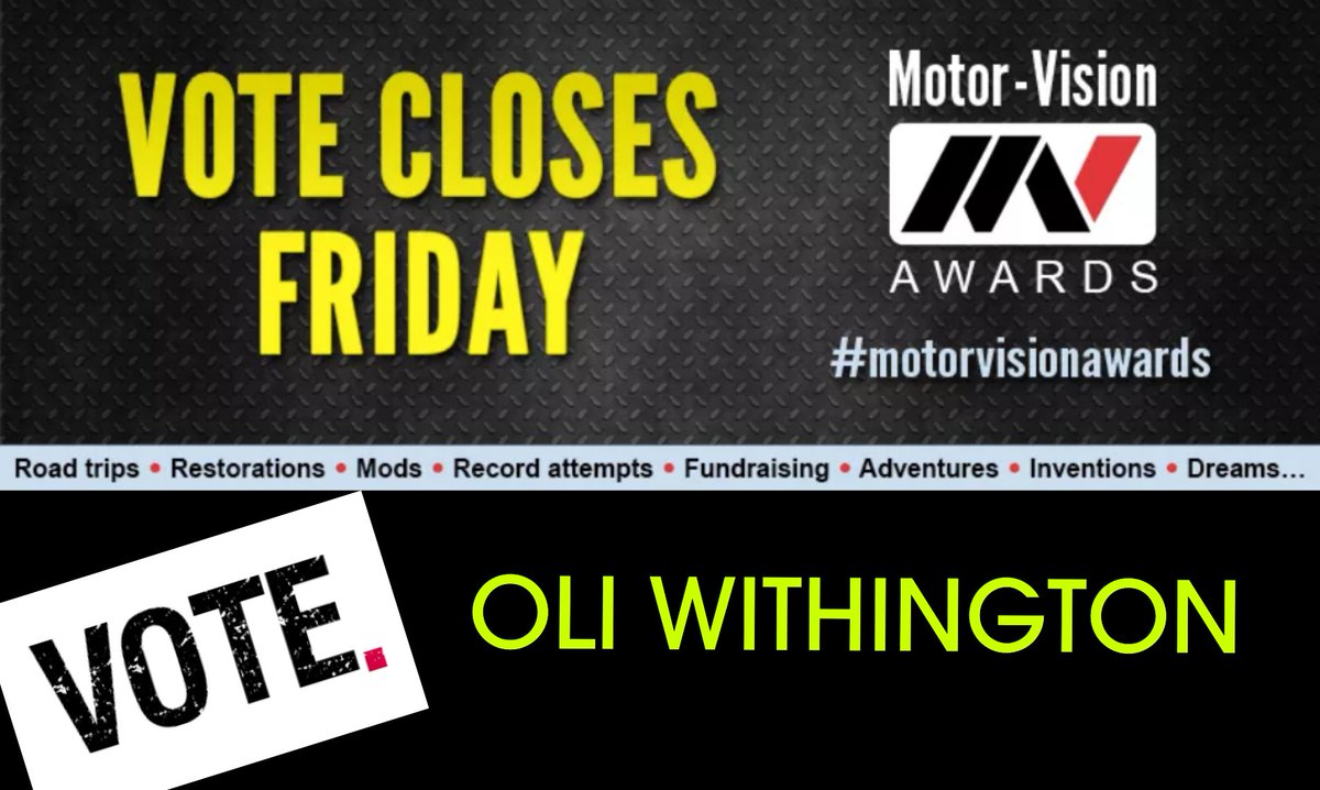 OliWithington's tweet photo. Vote Oli withington #motorvisionawards @motor-vision @performancedirect https://t.co/ZqzL5yvCCC