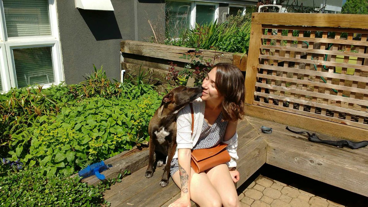 Hootsuite_Help's tweet photo. #SupportFort owl and Sr. Advocate Camille brings June into the office for ❤️ and pets. Healthy dog, healthy job! #WoofWednesday #Hootdogs https://t.co/Fwyhbstjgw