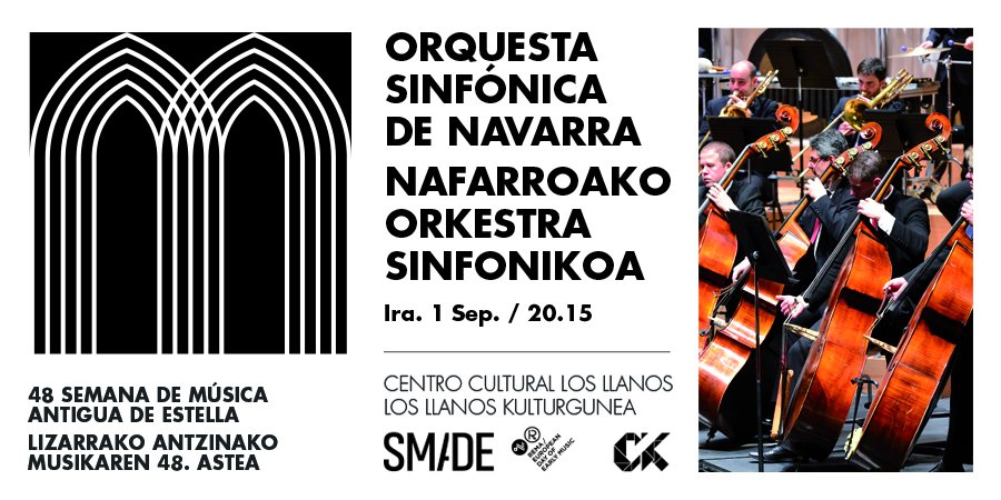 cultura_na's tweet photo. La Orquesta Sinfónica de Navarra abre la #SMADE2017 este viernes https://t.co/UdH4X0JHVf https://t.co/Hl5cQUZJGK