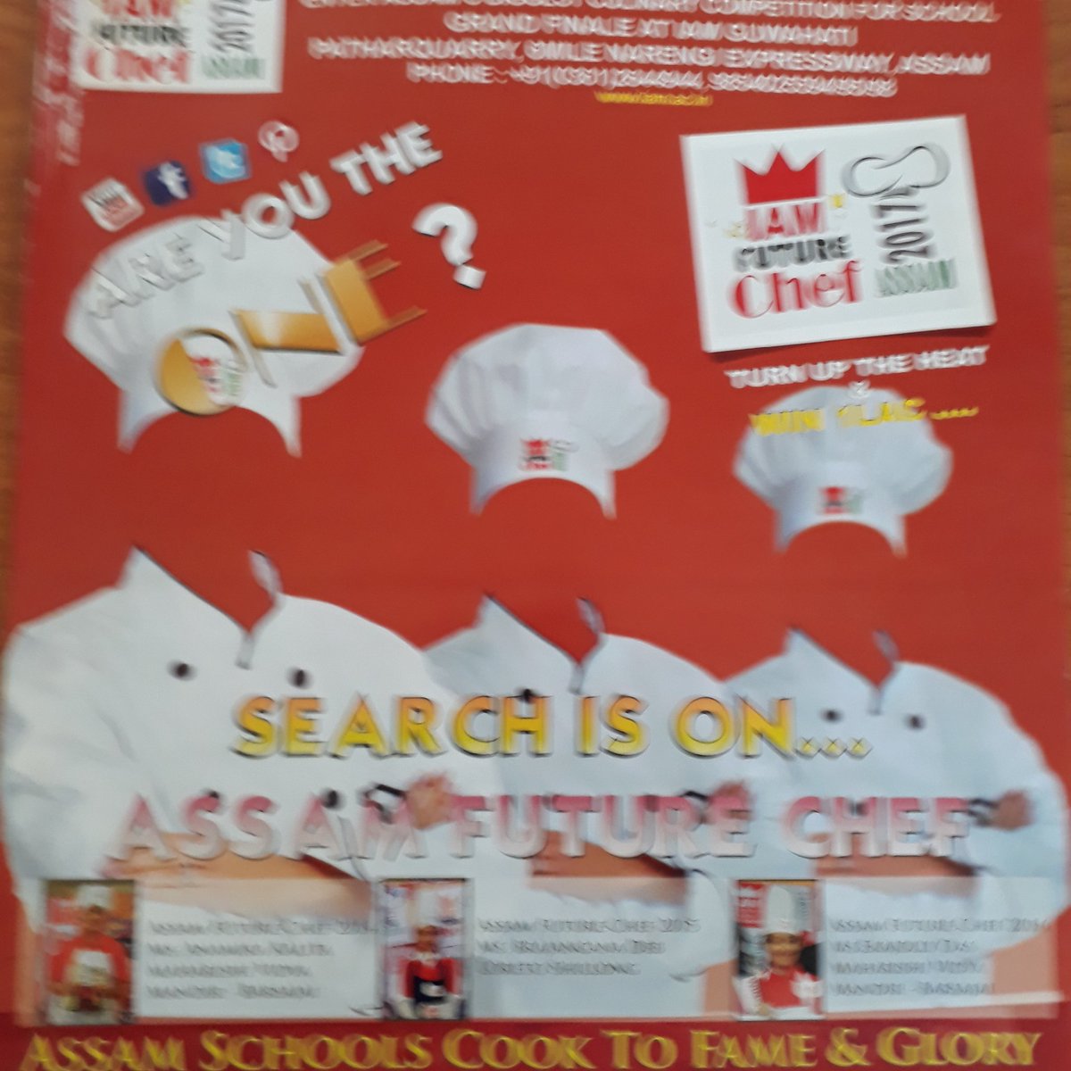 iamihmghy's tweet photo. #AssamFutureChef #Season4 #PrelimRound Over 206 student will try 2 reach top20
#SemiFinalRound 45 6th #Sept
Future #Chef aspirants get ready https://t.co/NPQ8qchlZY