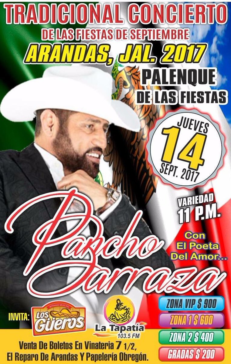 LaTapatiaFM's tweet photo. ¿Listos para disfrutar este 14 con @panchobarraza20 ? Atentos a nuestras próximas publicaciones #LaTapatíaFM https://t.co/Xd4IXUBkvH