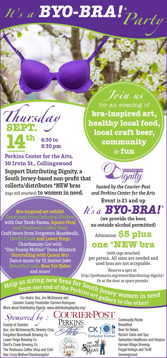 NJ_Reentry's tweet photo. NJRC & our Chairman @jim_mcgreevey are co-sponsoring @DistribDignity BYO-Bra Party for women in need, 9/14. Article: https://t.co/alWwQ6nOP8 https://t.co/H1OhB51OrM