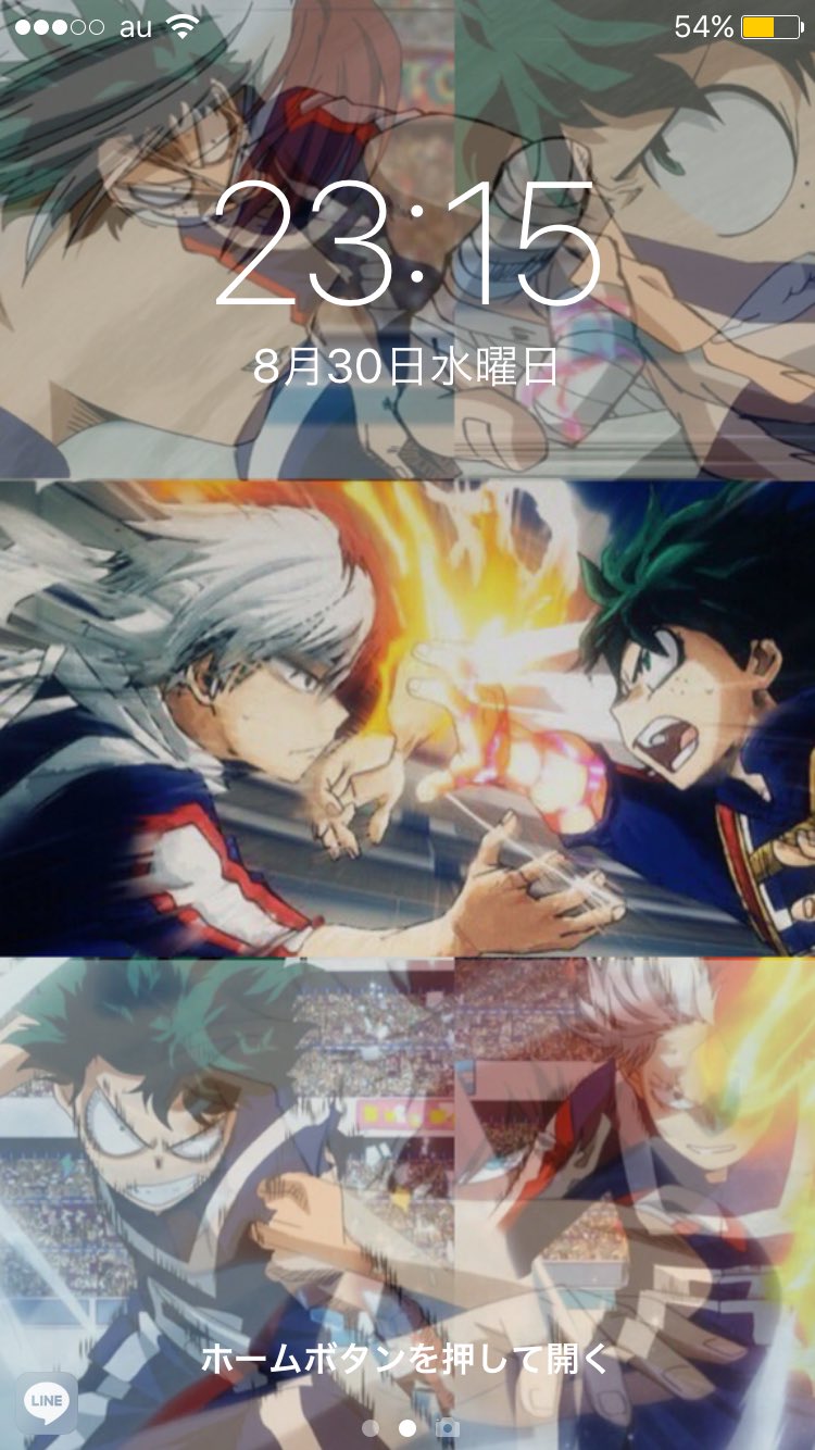 アニメ動画 No Twitter ロック画面 Rtしてくれた人にプレゼント 緑谷 出久 Vs 轟 焦凍 Dmで一言ください