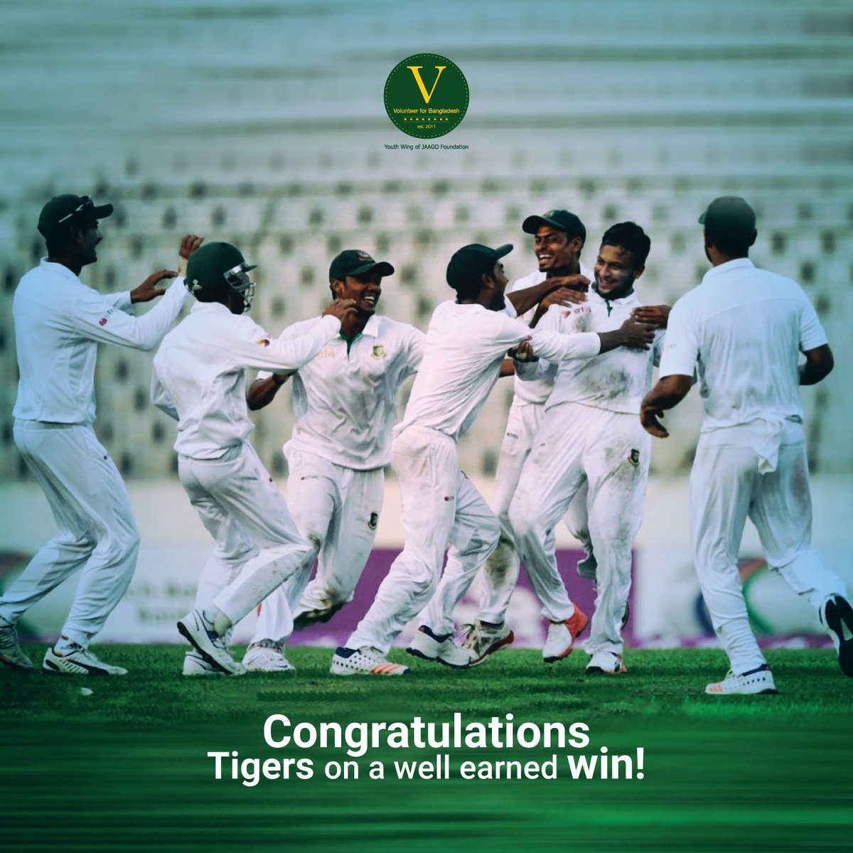 KorviRakshand's tweet photo. Heartfelt Congratulations to Bangladesh Cricket Team. We are proud of our Tigers! https://t.co/h1HutgmtFW
