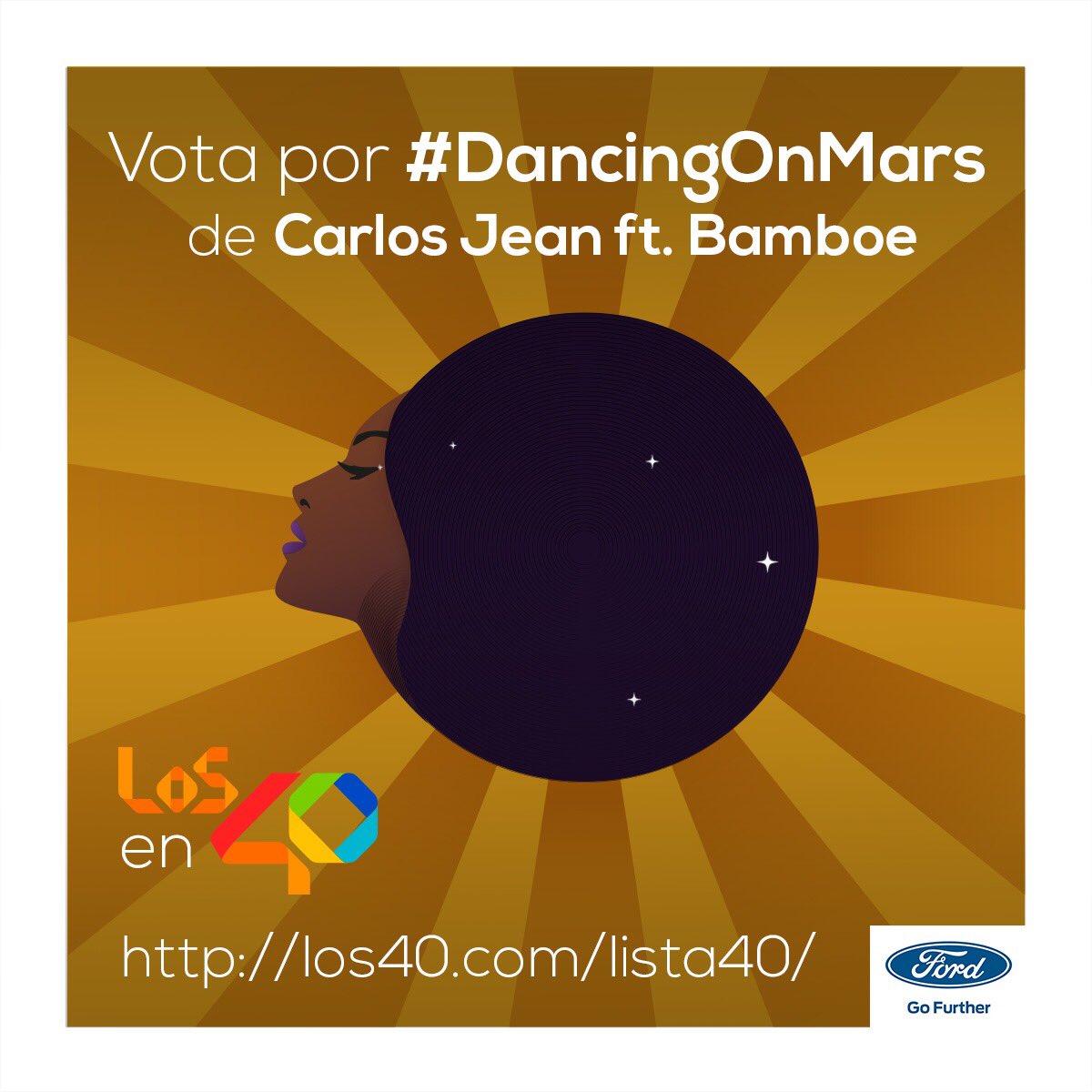 carlosjean's tweet photo. Usa 👉🏻 #mivoto40carlosjean para que #DancingOnMars suba en @Del40al1_es de @Los40_Spain! @FordSpain
Videoclip: https://t.co/204lzvTziv https://t.co/ZjhGPtiB70