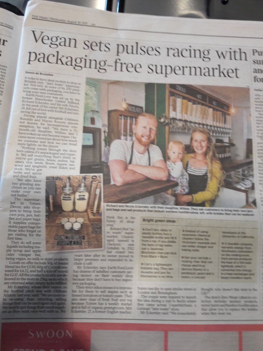 #Vegan in the news again ... wish this was near me....what a great idea #reducepackaging #reduceplastic #oceanrescue