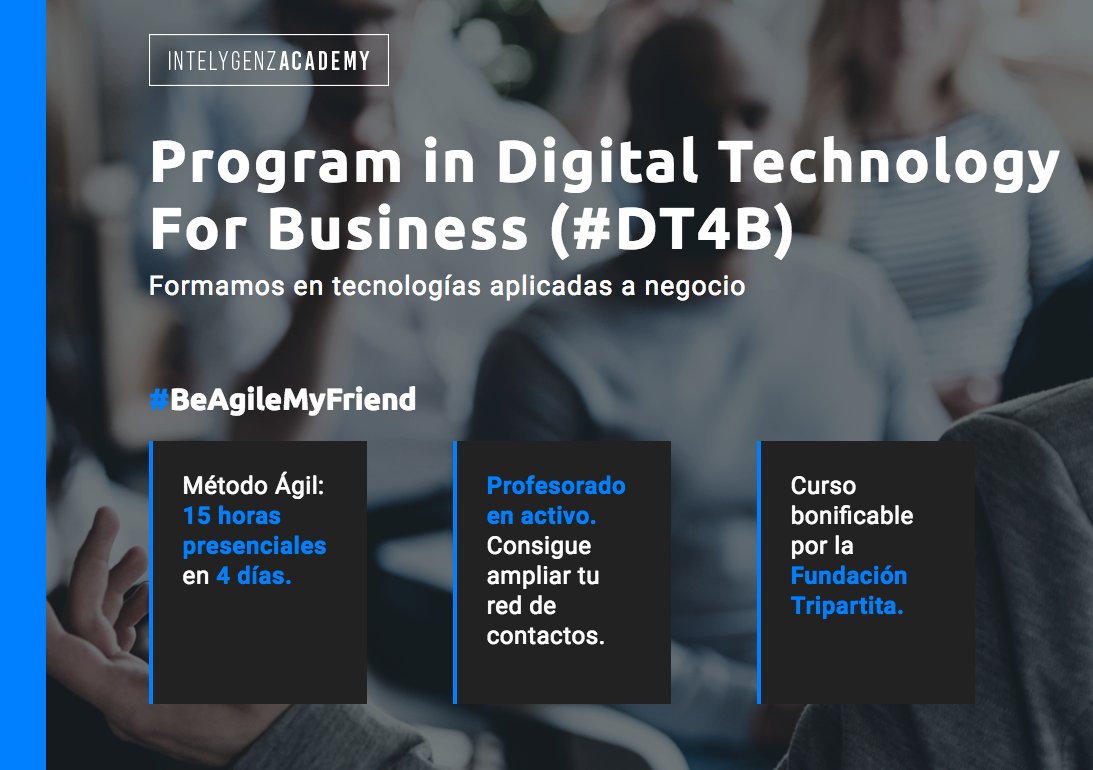MUY PRONTO vamos a lanzar el #Programa #D4TB centrado en #Tecnología aplicada a #Negocio #EstrategiaDigital #RRHH #Formación