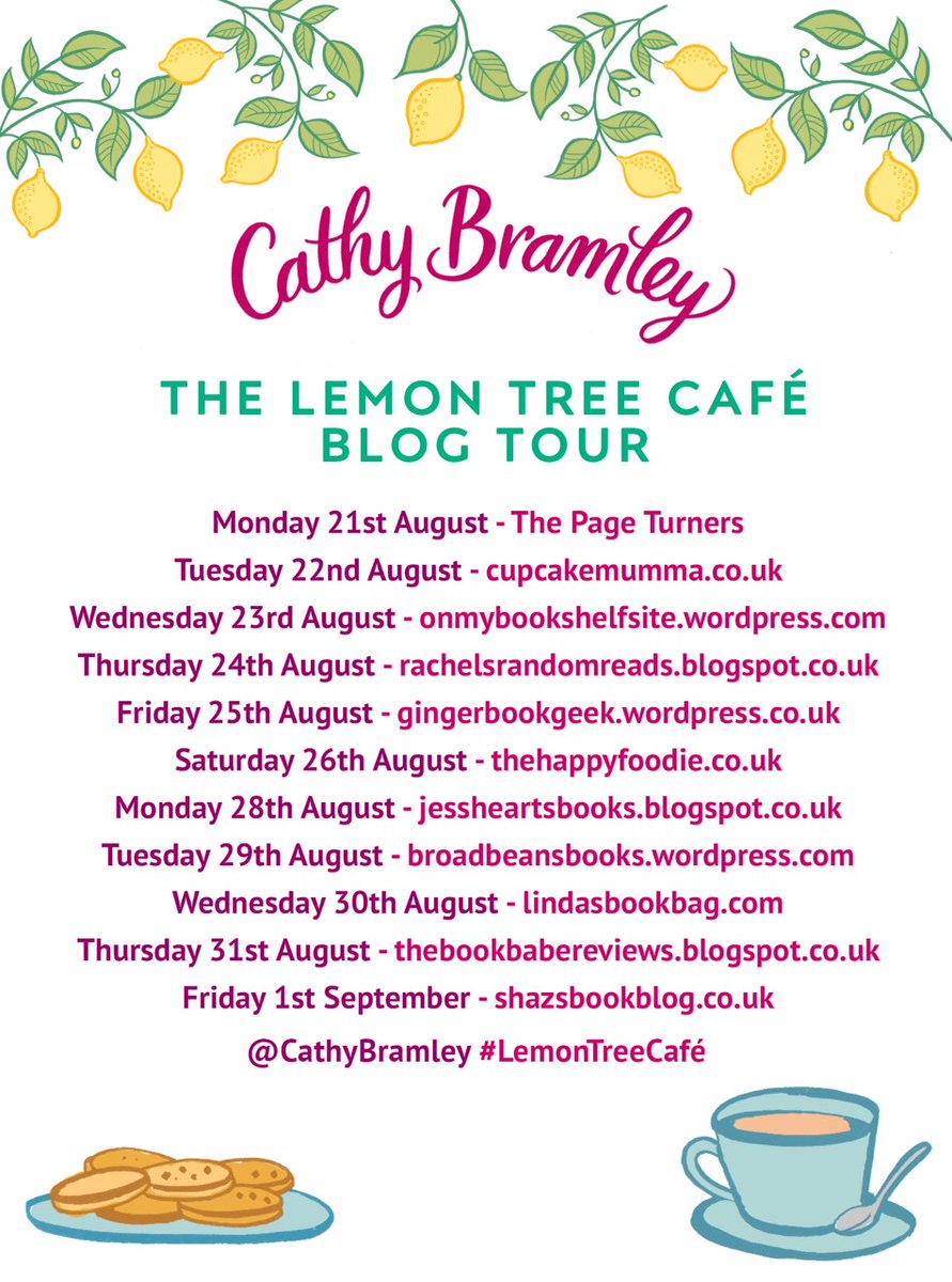 Lindahill50Hill's tweet photo. Come to #LemonTreeCafe with @CathyBramley for elevenses https://t.co/VqtIzFAqsk #Blogtour #Guestblog @TransworldBooks @hannahlbright29 https://t.co/7lrNJaMK80