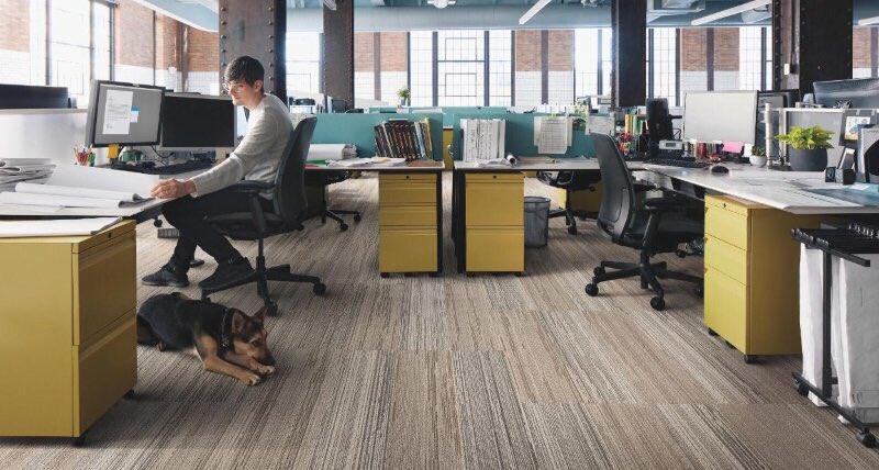 lori_bailey's tweet photo. A simple, yet beautiful installation of Global Change - our collection designed by @karipei1 #interfacecarpet https://t.co/5aCrsYtOKu