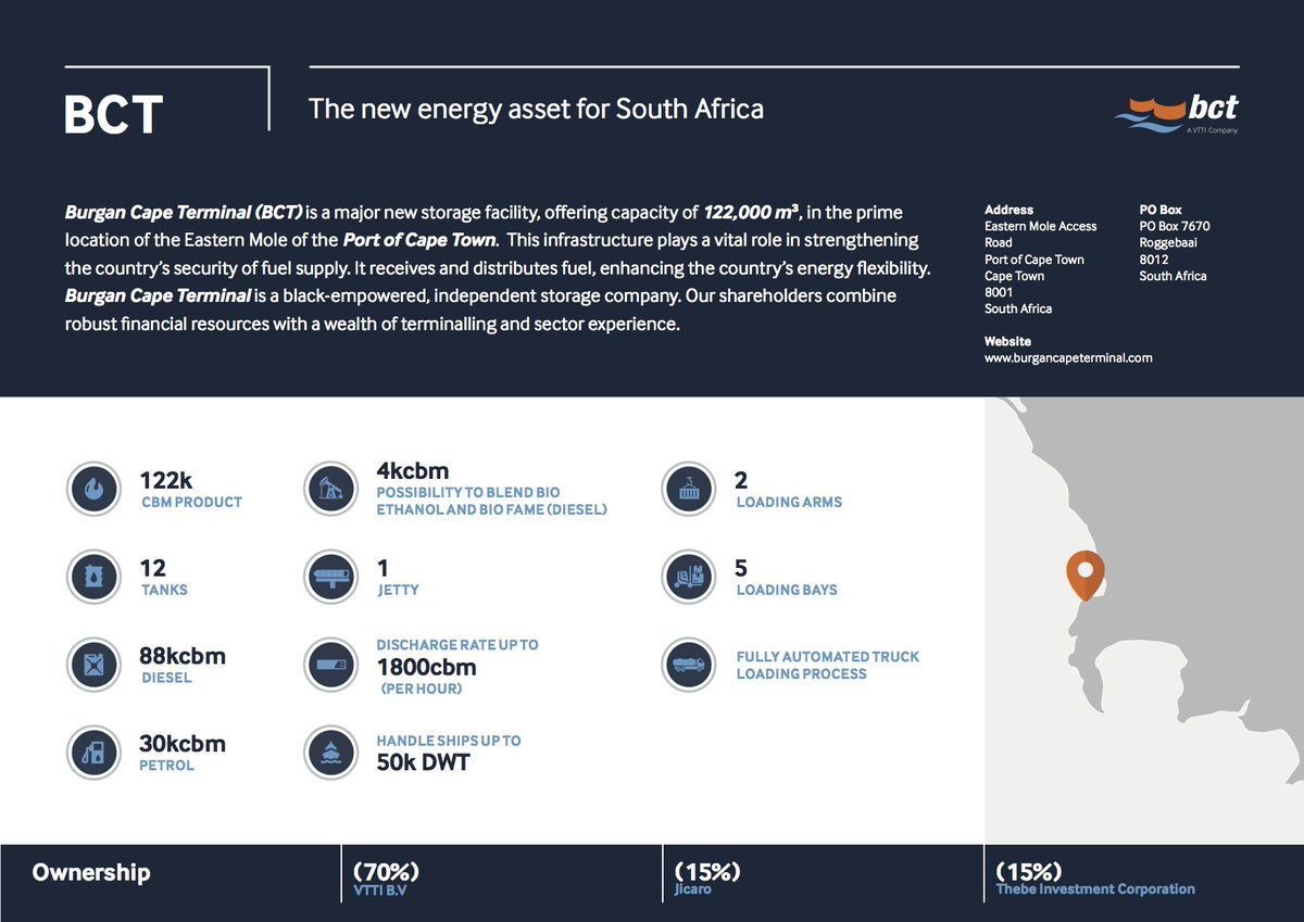 Connectingflows's tweet photo. Burgan Cape Terminal, Cape Town’s first independent oil storage &amp; distribution terminal, officially opened #vtti 
https://t.co/8oPOHZ2cS9 https://t.co/Npgq32z1nU