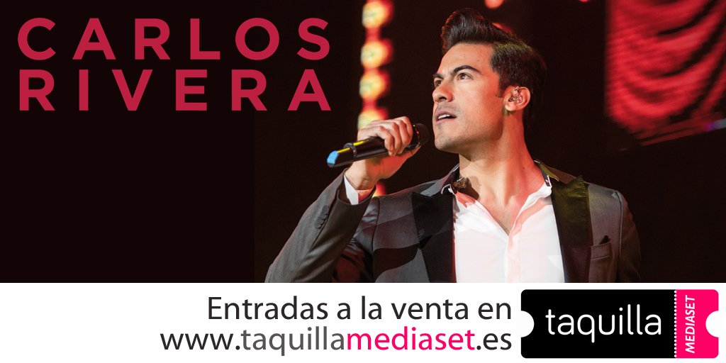 MediaseTaquilla's tweet photo. ¡Única oportunidad para ver a @_CarlosRivera en España! Compra tus entradas para el concierto de mañana en Madrid ➡️ https://t.co/dYKaNmeaCf https://t.co/zJ2onWoQC0