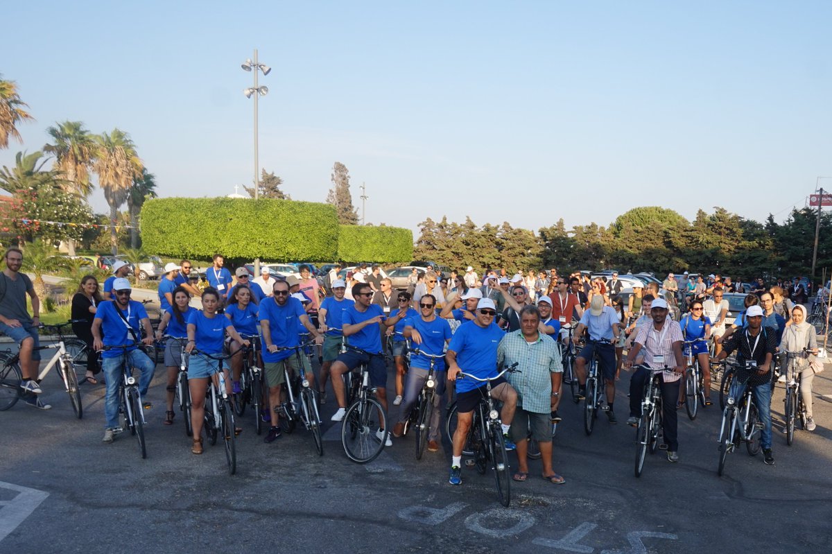 eusipco2017's tweet photo. #eusipco2017 promotes a healthier lifestyle. Photos from the #bicycle run from @KipriotisHotels Village Resort to #kos center. https://t.co/tsyLE3gCUT