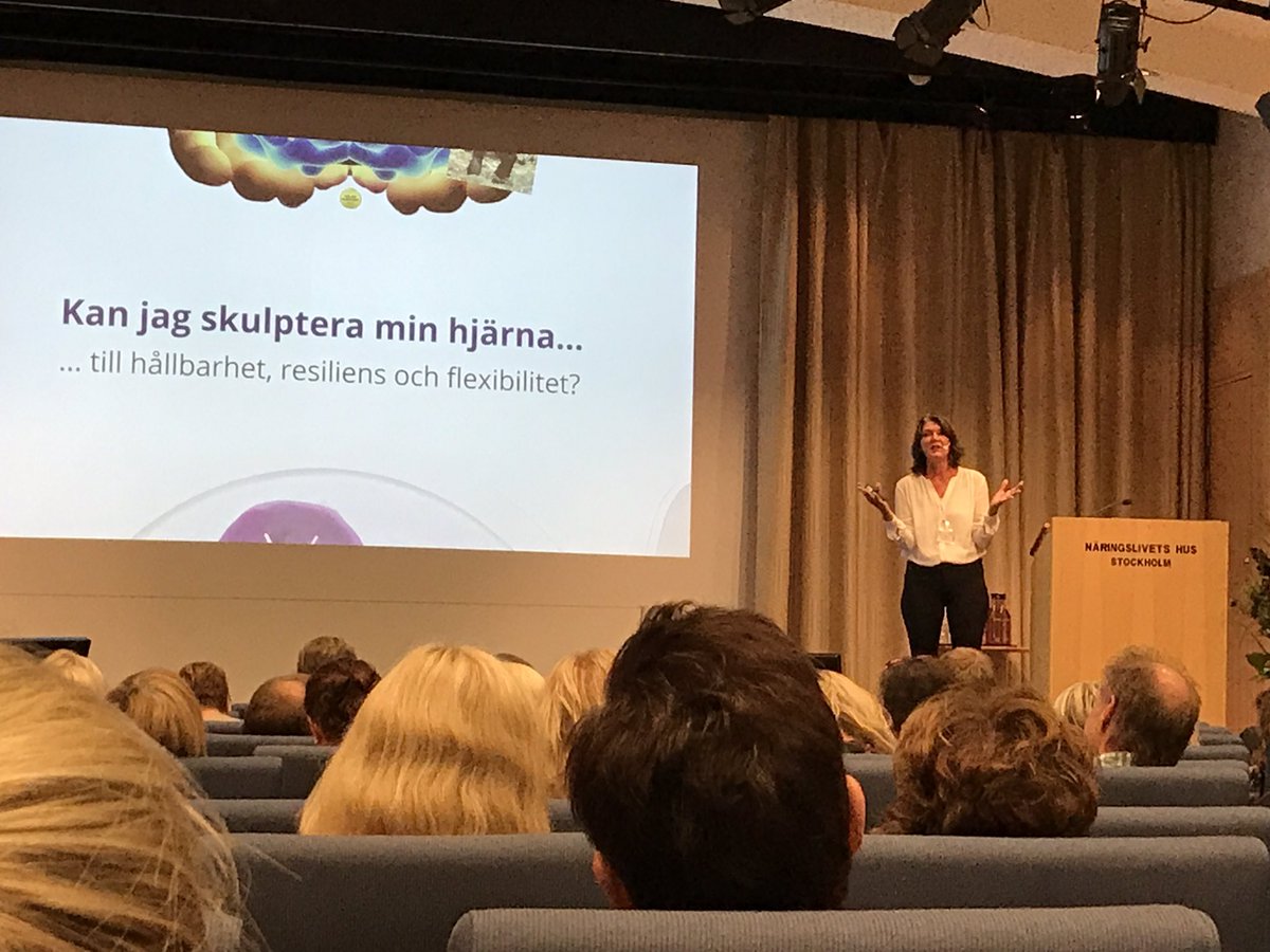 Ja, det går att skulptera, forma, den egna hjärnan säger Marie Ryd på #Halsokonvent2017