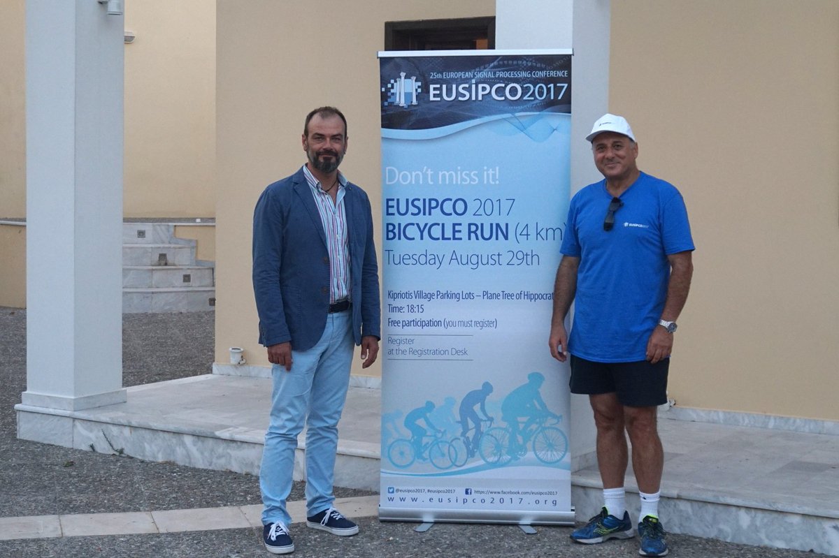 eusipco2017's tweet photo. #eusipco2017 promotes a healthier lifestyle. Photos from the #bicycle run from @KipriotisHotels Village Resort to #kos center. https://t.co/tsyLE3gCUT