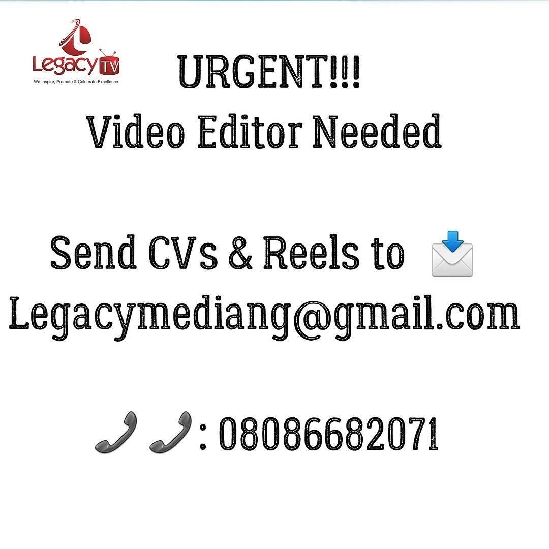legacyradiong's tweet photo. We are Hiring!
NB: You must be YOUNG, EXTREMELY SMART with ample experience in CINEMATOGRAPHY and TV! #MellowWednesday #BlowTheWhistle https://t.co/kV7fTzprj5