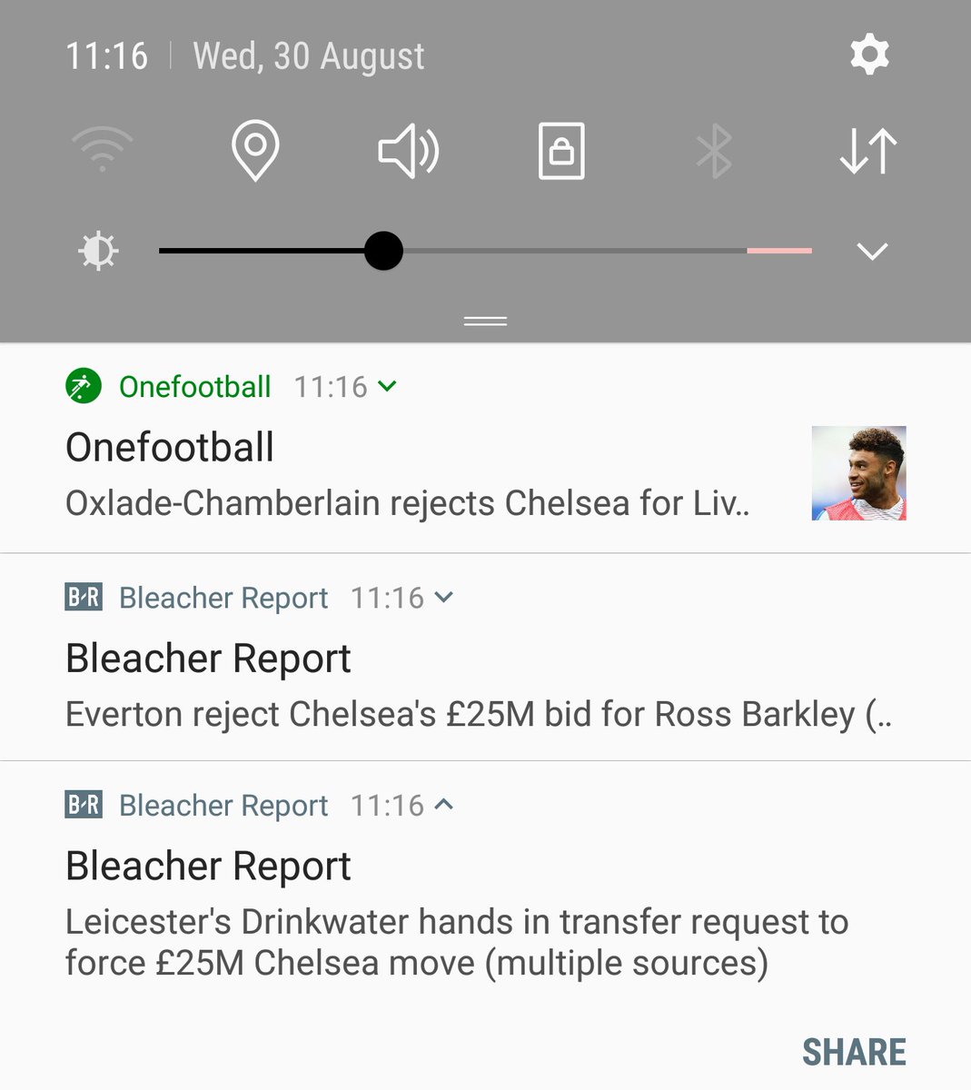 AngeCFC's tweet photo. Typical Chelsea transfer stories this summer! 2 in every 3 new stories is a thumbs down. #SorryNotGoodEnough https://t.co/WX73YSGPdl