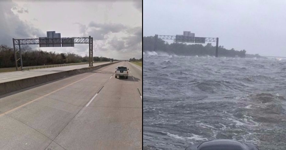 ladbible's tweet photo. Dramatic before-and-after photos show Hurricane Harvey's terrifying destruction.
https://t.co/zIiFEVgp1d https://t.co/PN3tA9mEUO