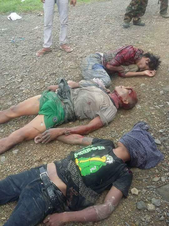 30Aug2017
Maungdaw, Arakan State Near3Miles Maungdaw, extremists Bengali terrorists [so-called Rohinyas] inhumanely kill3 Rakhine youth
