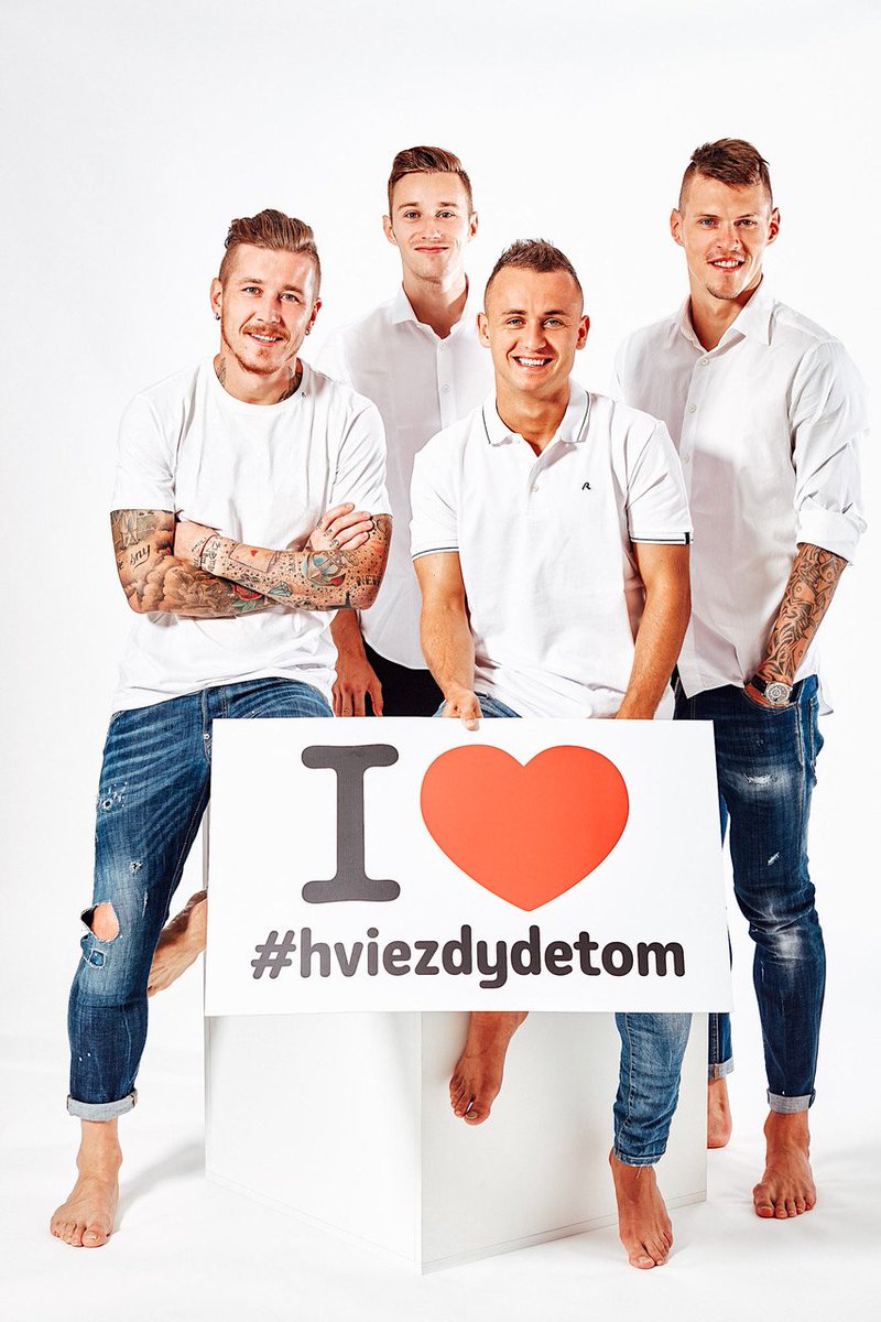 astrencin's tweet photo. #football & #nhl stars support #charity #StarsforChildren
#zdenochara #marianhossa #jurajkucka #stanislavlobotka #jangregus #martinskrtel https://t.co/vOCs8GjDdu