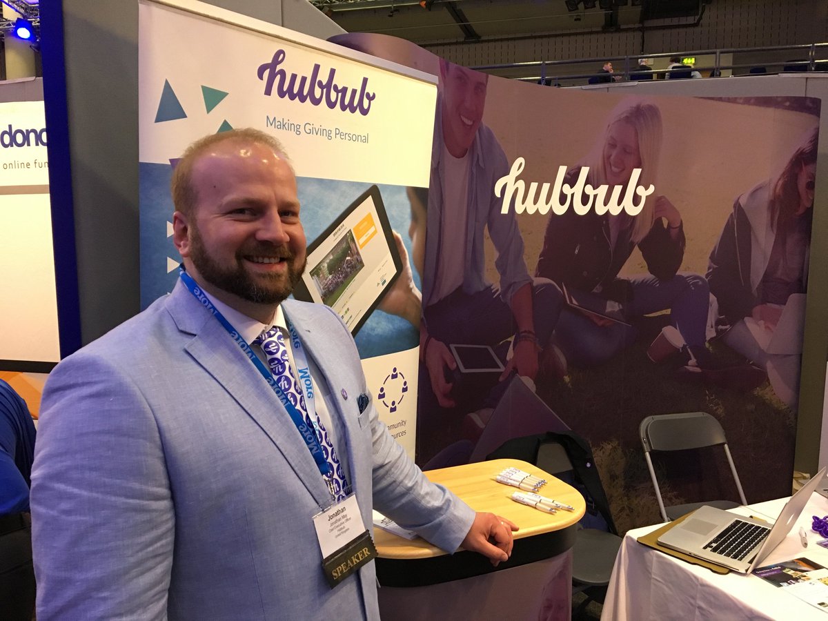 Hubbub CEO <a href="/jonathan_may/">Jonathan May FRSA</a> sporting his exquisite Hubbub tie at stand 25... #CEAC17