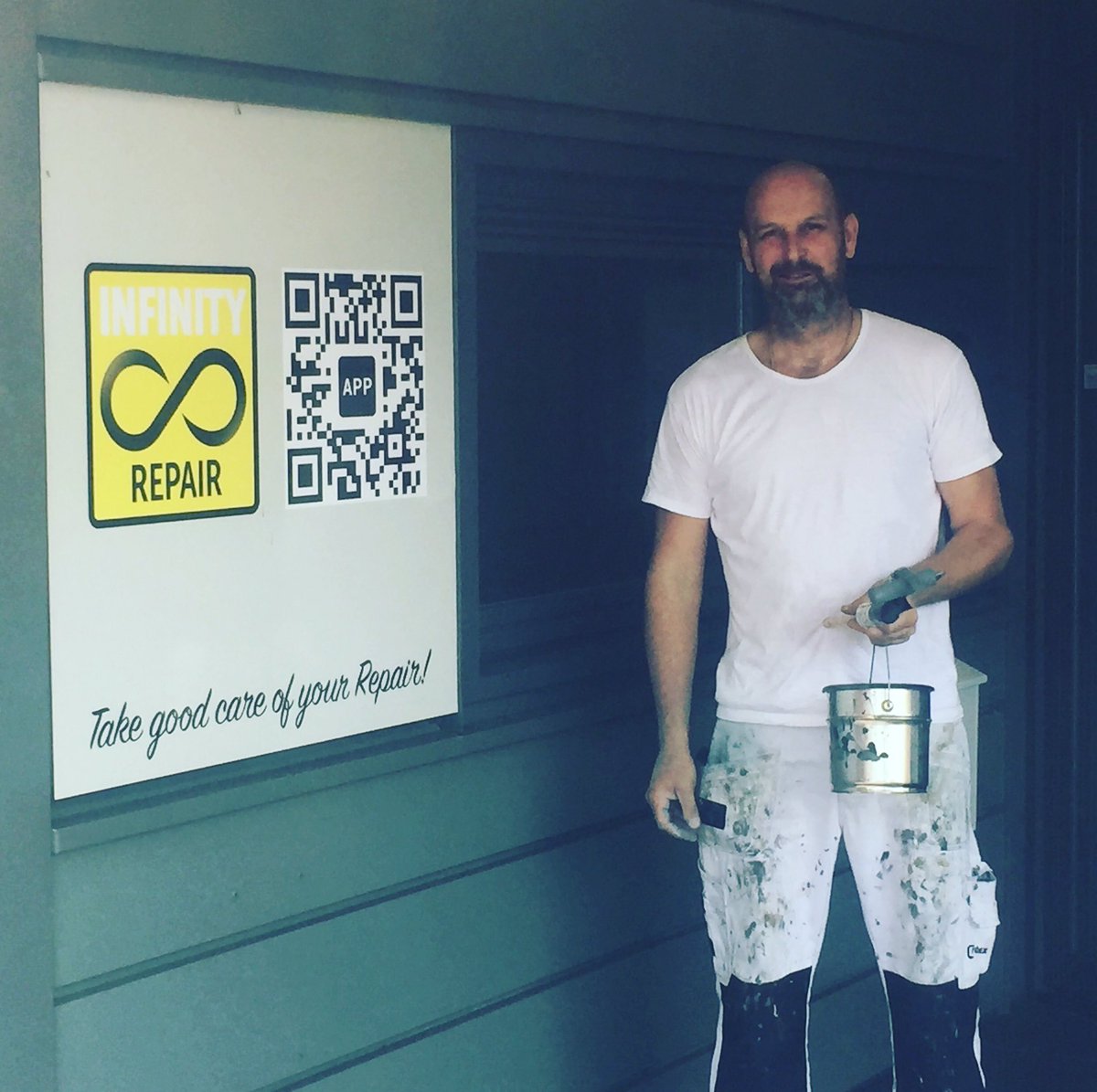 INDIGO Schilderwerken nu ook Gold Member!! Vandaag actief <a href="/irbvnl/">Infinity Repair BV</a> tijd voor onderhoud aan het schilderswerk. #circulaireeconomie #innovatie