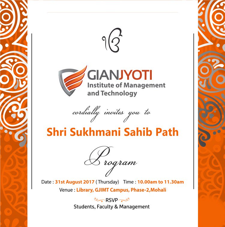 invitation for sukhmani sahib path invitation for sukhmani sahib path