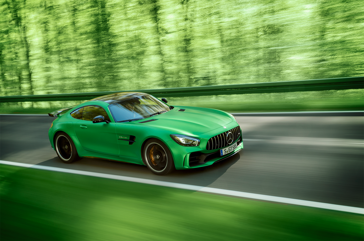 StratstoneMerc's tweet photo. Don't blend into the crowd! Could you tame the beast? MERCEDES-AMG GT R #AMG #beastofgreenhell https://t.co/rwUgKyNbFK
