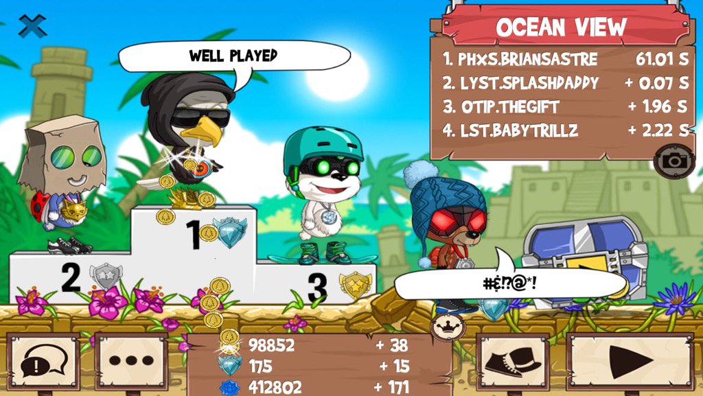 Briansastre's tweet photo. Get on my level, son! #funrun2 #Splashdaddy #Thegift #BabyTrillz https://t.co/pOhuKtBnvi