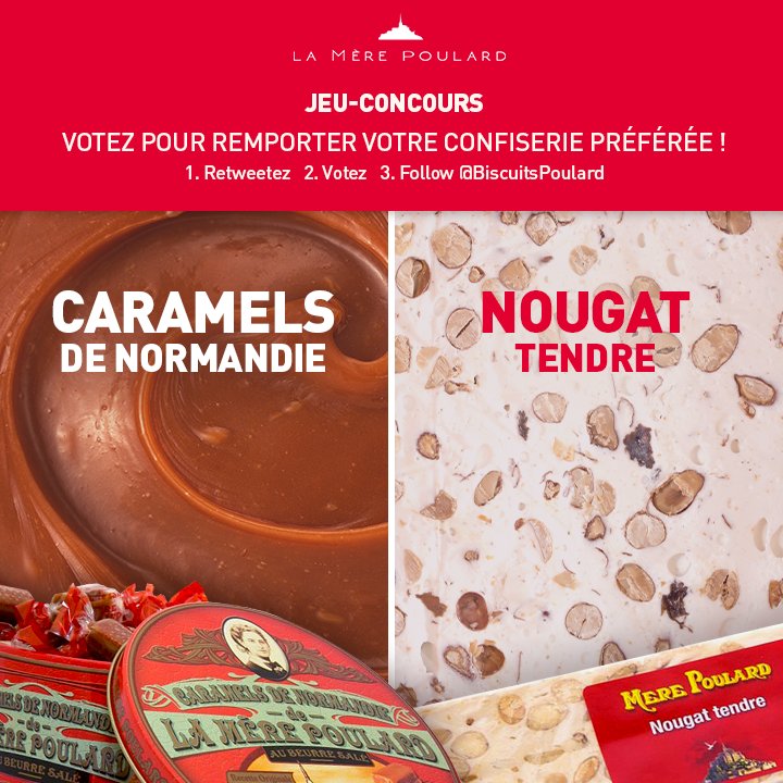 merepoulardfr's tweet image. #JEU #CONCOURS Dernier jour pour gagner un de nos délicieux coffrets caramels ou nougats ! Pour jouer : #RT + #follow @BiscuitsPoulard ! 😜😋