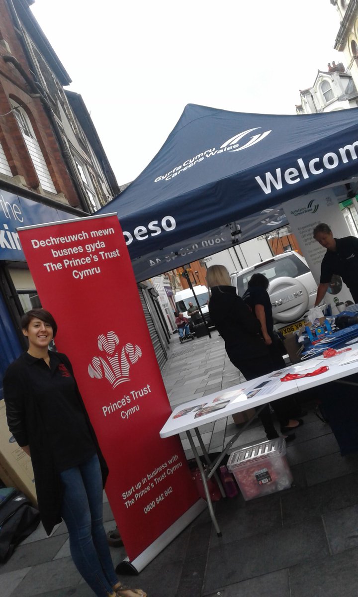 CareersWales's tweet photo. Delighted to be joined by @princestrustwal & #ExploreEnterprise in #Pontypridd today. In need of business advice? Speak to the experts! https://t.co/6Cde7qIyy3