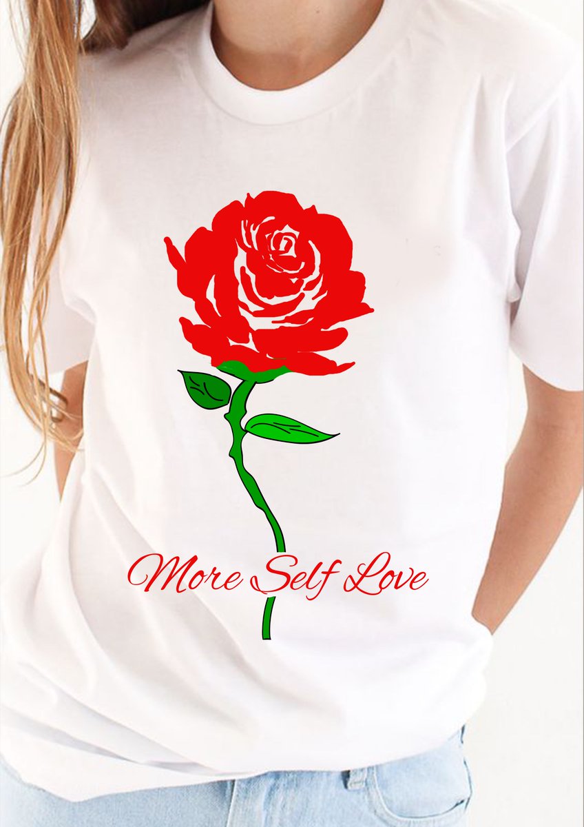 teedesignshop's tweet photo. #rose #redrose #moreSelfLover #tshirt 
Available At @teedesignshop https://t.co/MsYRGRVUCI