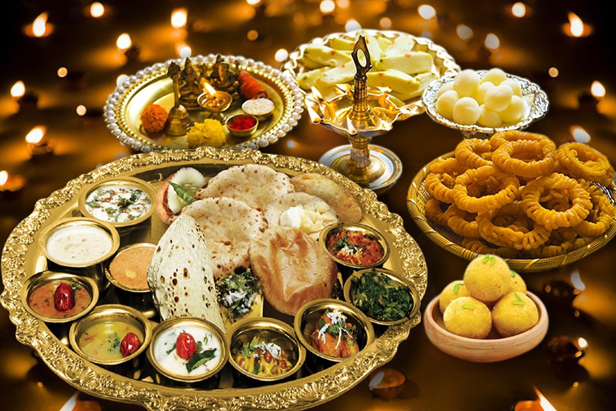 IndianCulture6's tweet photo. #Khandani #Rajdhani #Diwali #Thali. https://t.co/BJQKveC1RU