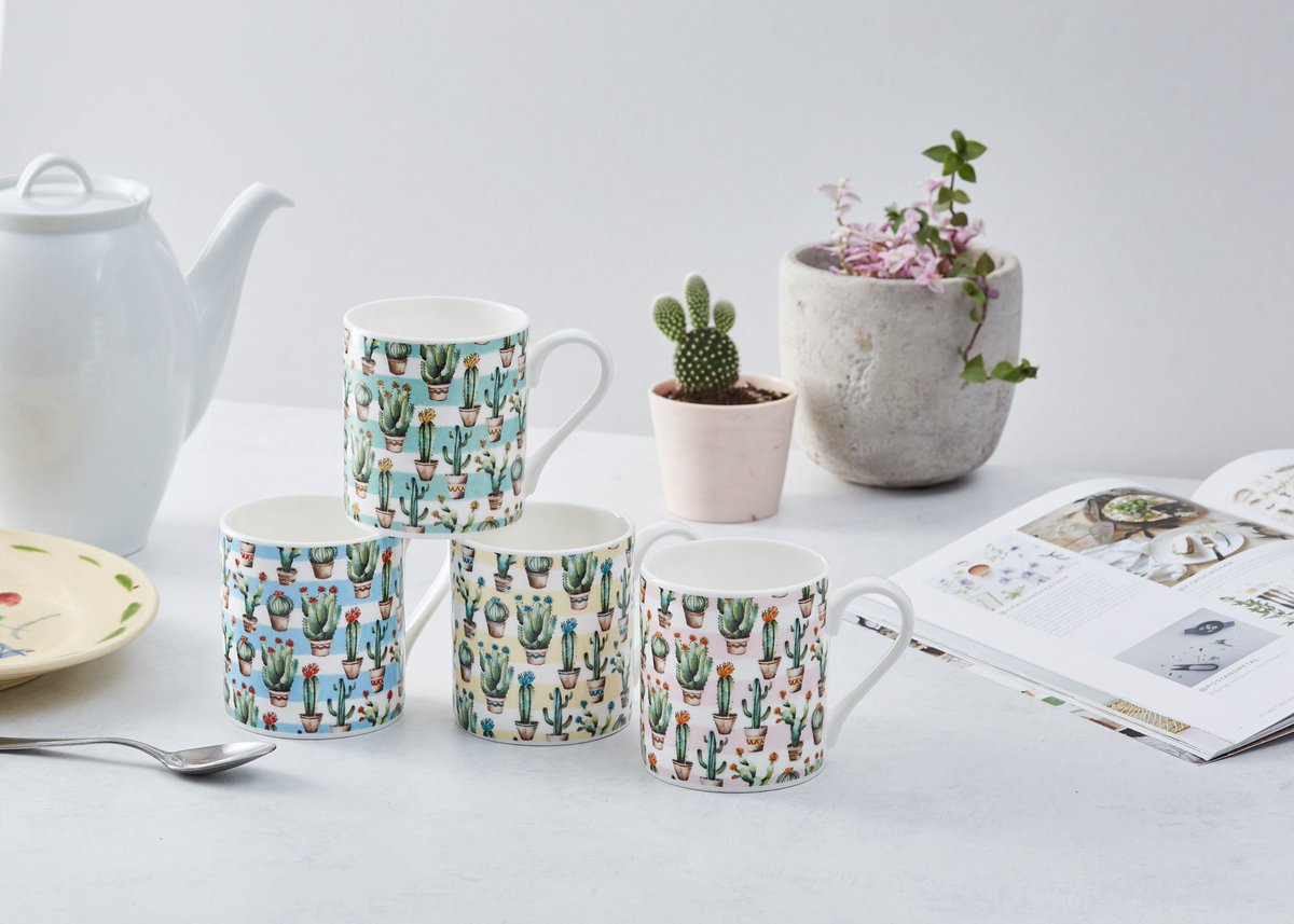 Just launched our new range of 'Cactus Love' mugs. How cute are these?! <a href="/gradcollection/">Graduate Collection</a> #interiordesign #mug #cactus #kitchen #home