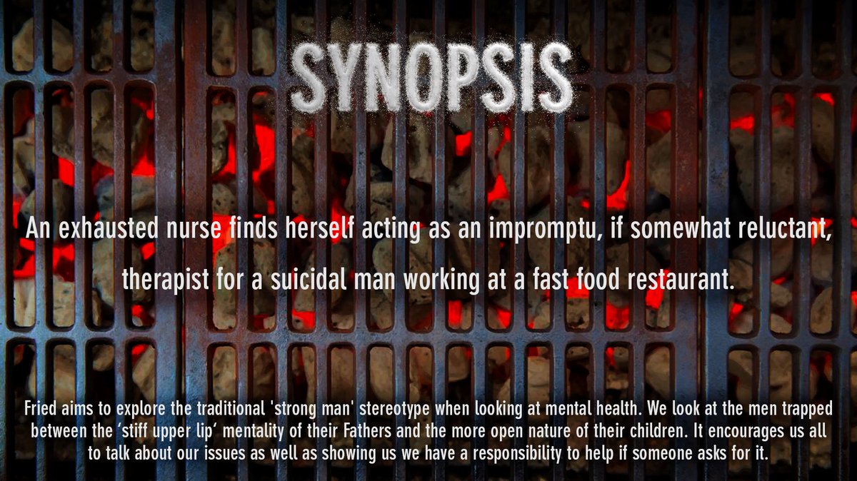 friedshortfilm's tweet photo. Here's the first bit of Story info for #friedtheshortfilm which explores #mentalhealth in men. #SuicidePrevention #talkaboutit https://t.co/2EBsNtCXsg