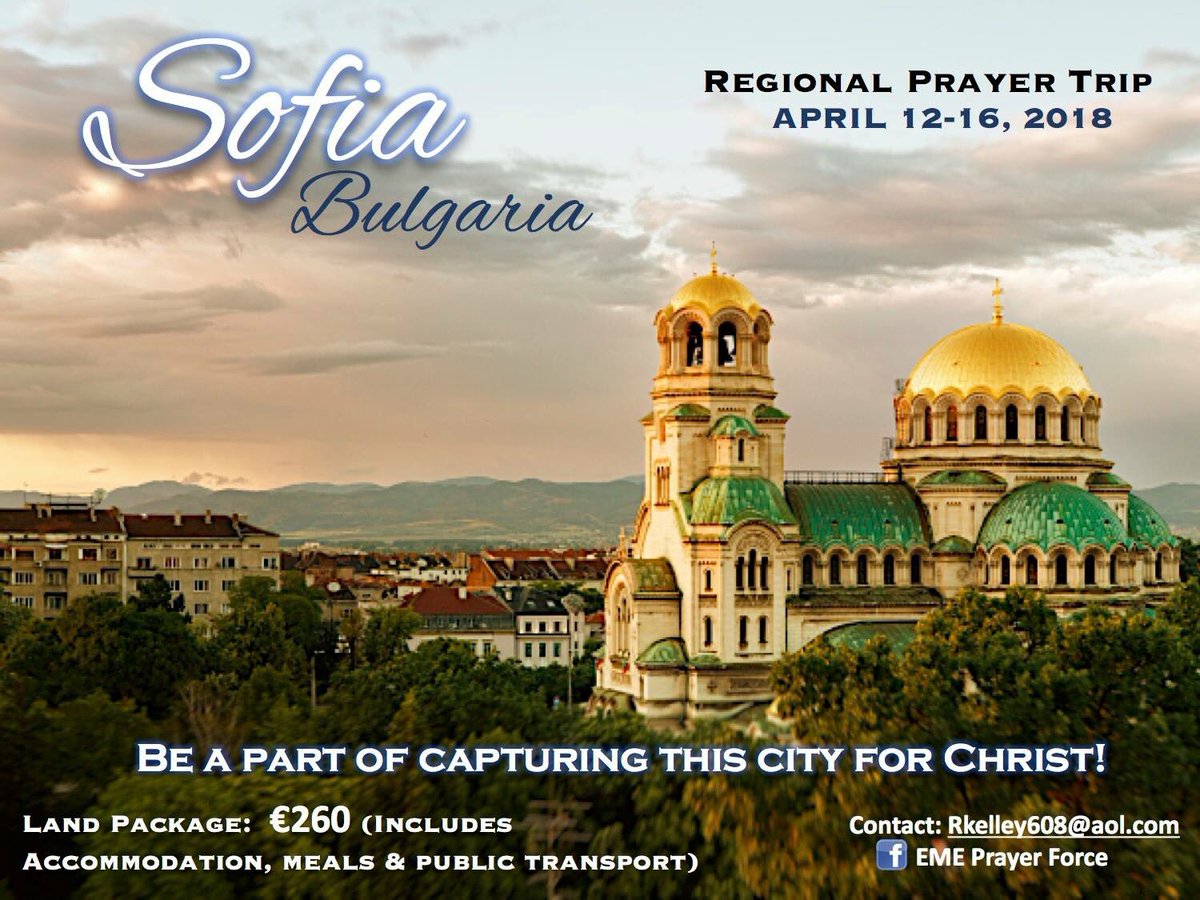 upcof_'s tweet photo. 2018 REGIONAL PRAYER TRIP.....The trip to Bulgaria has very limited space, so book early by writing to: rkelley608@aol.com

See you there! https://t.co/khVNKFnBac