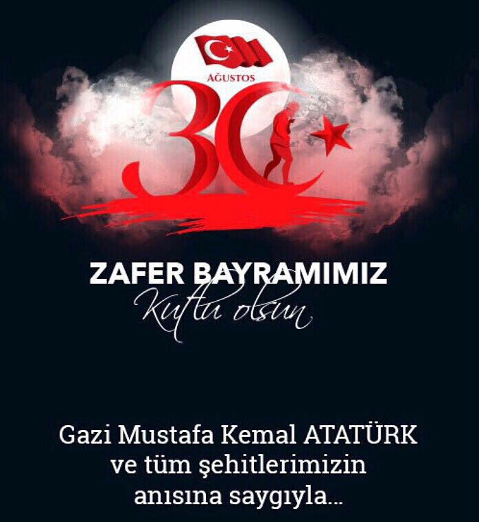 Küllerinden doğan bir millet için Zafer bir son değil Kader'dir.. 

#30AgustosZaferBayramıKutluOlsun
