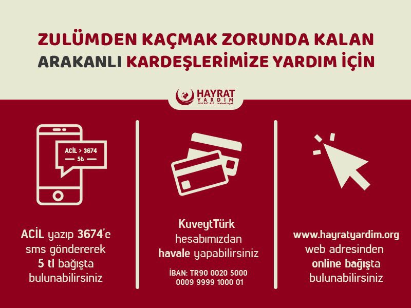 #ArakandaKatilamVar 
<a href="/hayratyardim/">Hayrat Yardım</a> vesilesiyle #ArakanaDestekOl