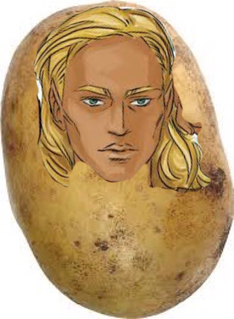 AmrenNightCourt's tweet photo. @CassianManBun @Tamtamspringrol @mor_bi_than_you @rhysinthesheets @FeyreArcheron3 @UrShadowsinger @Tamtamspringrol high lord of the potatoes 🥔 https://t.co/9bwq1k19qz
