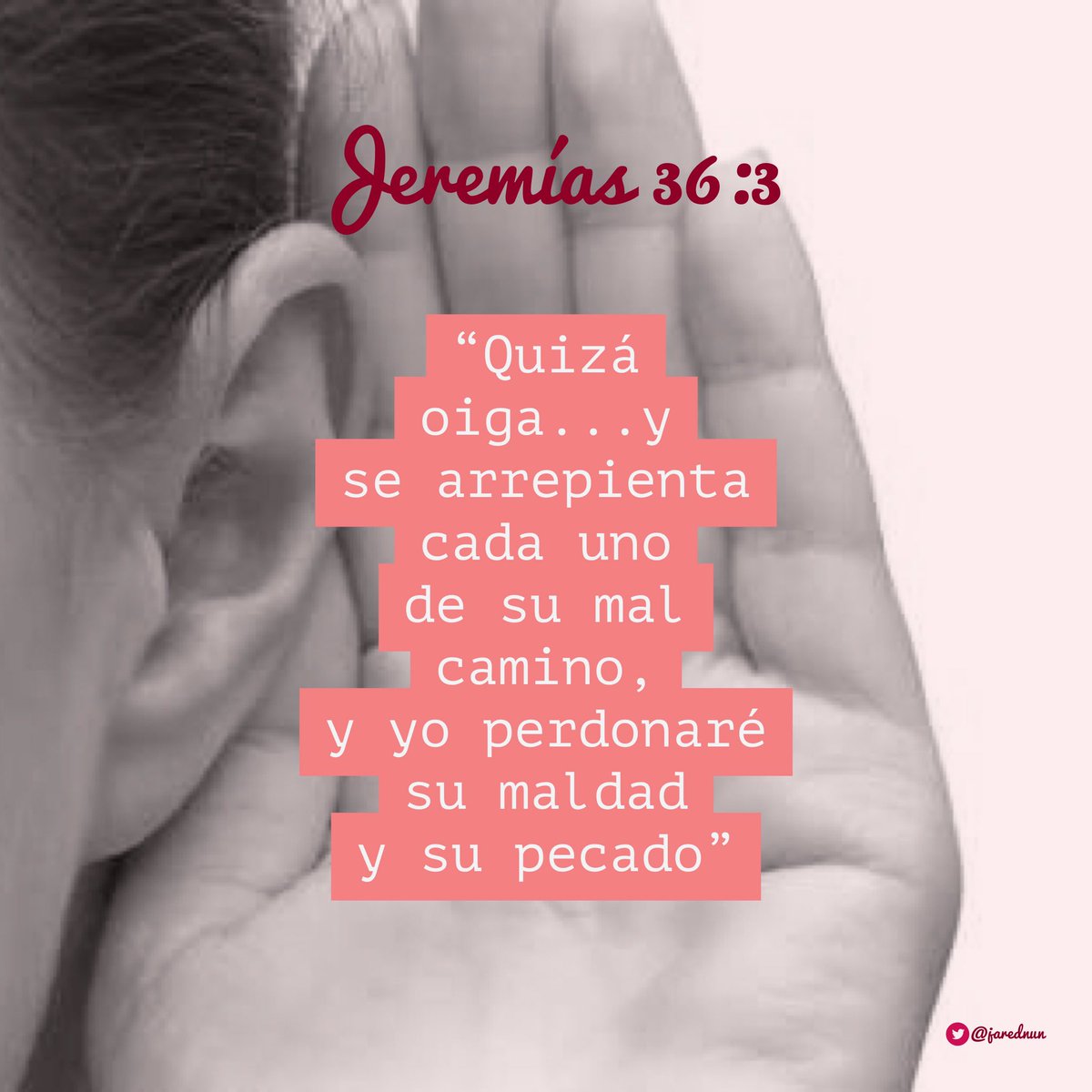 jaredbarenechea's tweet photo. #Jr36 | A pesar de todo, Dios continúa insistiendo en hablarte a través de su Palabra. Oye su voz, Él quiere salvarte. #rpsp #PrimeroDios https://t.co/bkUoQMOXpJ