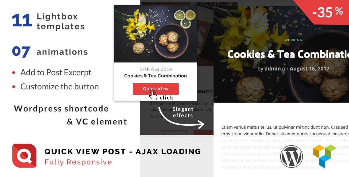 ThemeLego's tweet photo. Do you know what a #QuickView is?
What can it help your #WordPress #website?
Learn more here: https://t.co/ySIXe35NIo 
#addons #wp #plugin https://t.co/qNvnmWJCfW