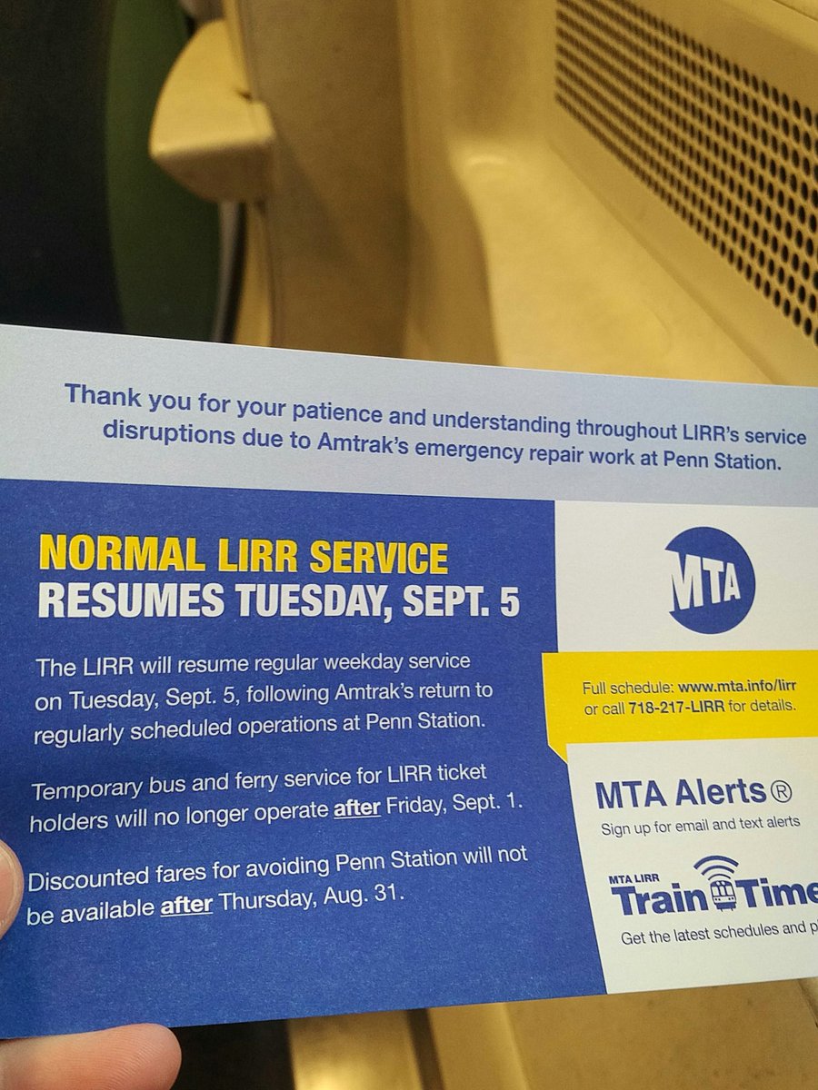 LIRR_Delays's tweet photo. "Normal Service Resumes" from the LIRR is the equivalent of the #Mets having a full lineup. https://t.co/inqCC7TmTu
