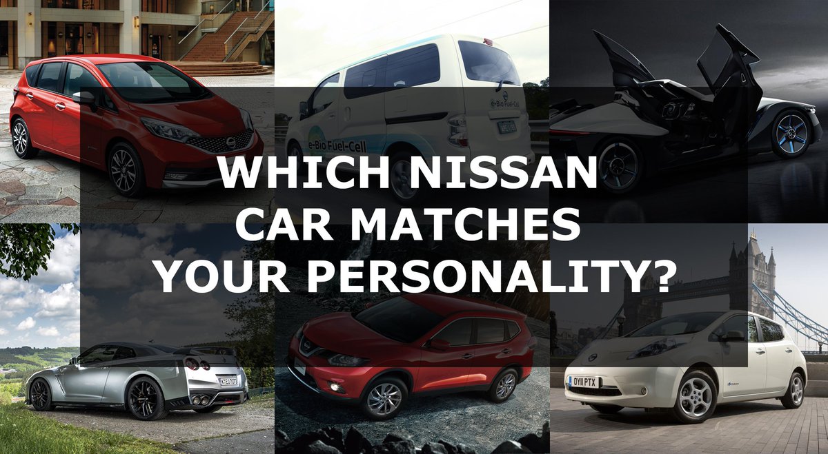 NissanHighway's tweet photo. Which Nissan are you?

comment below https://t.co/3UMPkPztI3