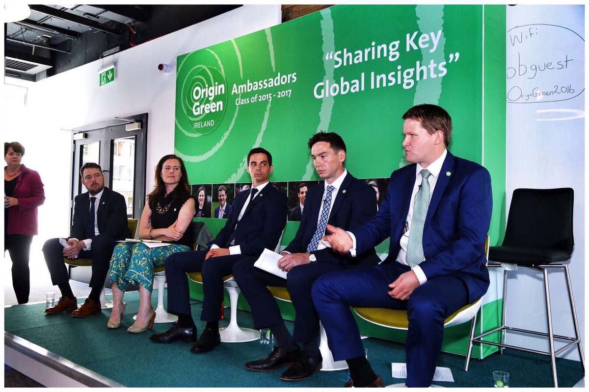 Bordbia's tweet photo. Plenty of questions for our #OriginGreen Ambassadors from the #irishfood companies present https://t.co/Y3W6ZDqO7U