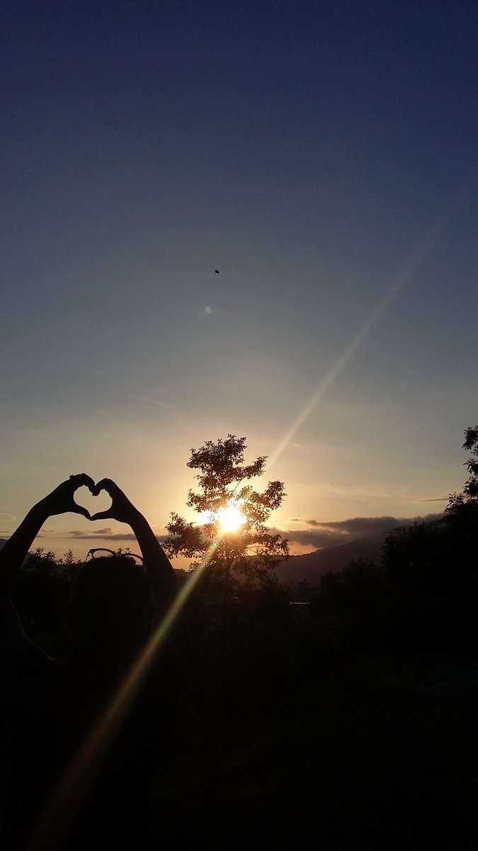 thetamang98's tweet photo. This is what i do when i get bored at home.Walking near to the forest with bomb view of the sunset. #Nepal #behappymakehappy #namaste https://t.co/FJD8L4dtza