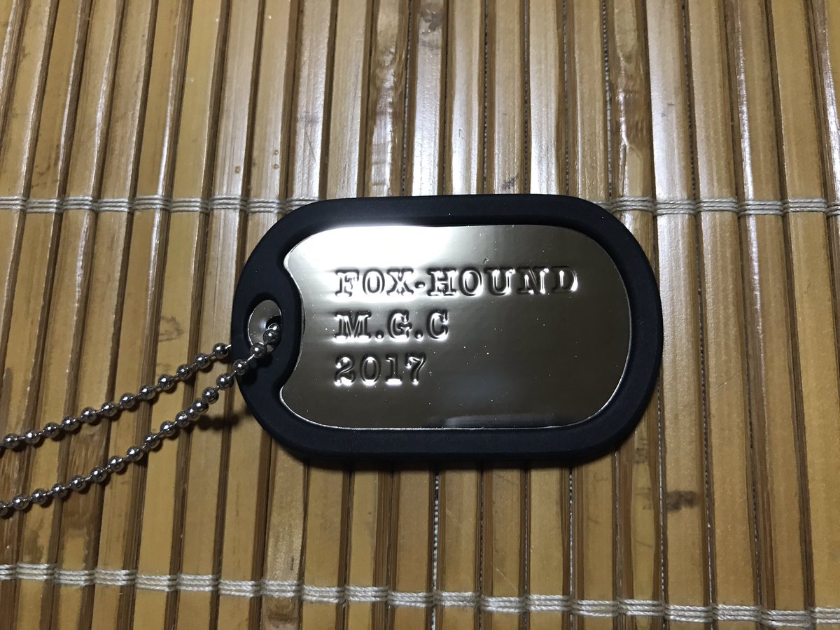 やっとドッグタグ届きました！ #メタルギアinコンサート