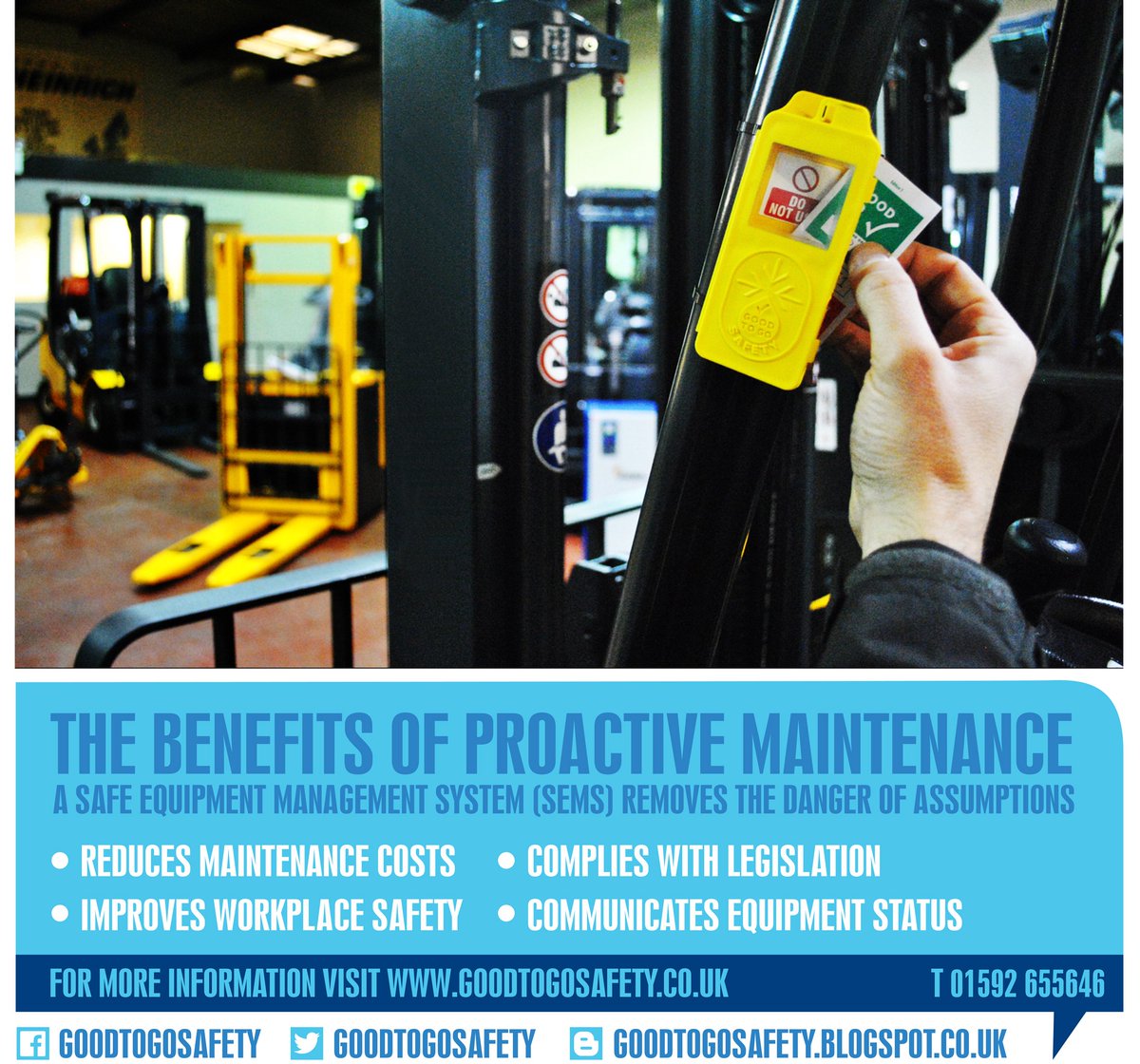 goodtogosafety's tweet photo. It's nearly #safetember. We're supporting @theflta to make materials handling safer. Please RT to raise awareness. #forklift #safety https://t.co/v4mdO36ivs