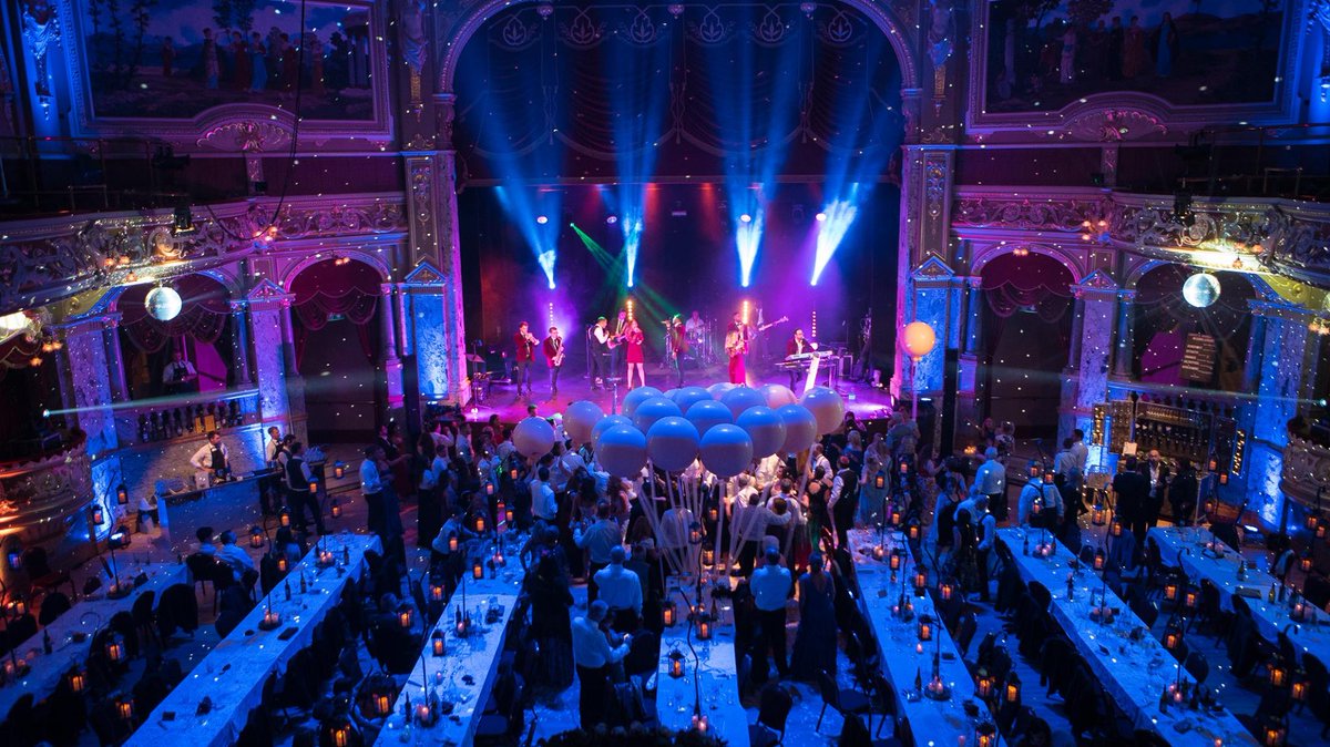 We work at some incredible venues and this weekend we were at the Royal Hall, Harrogate for a very special wedding. #eventlighting #weddings
